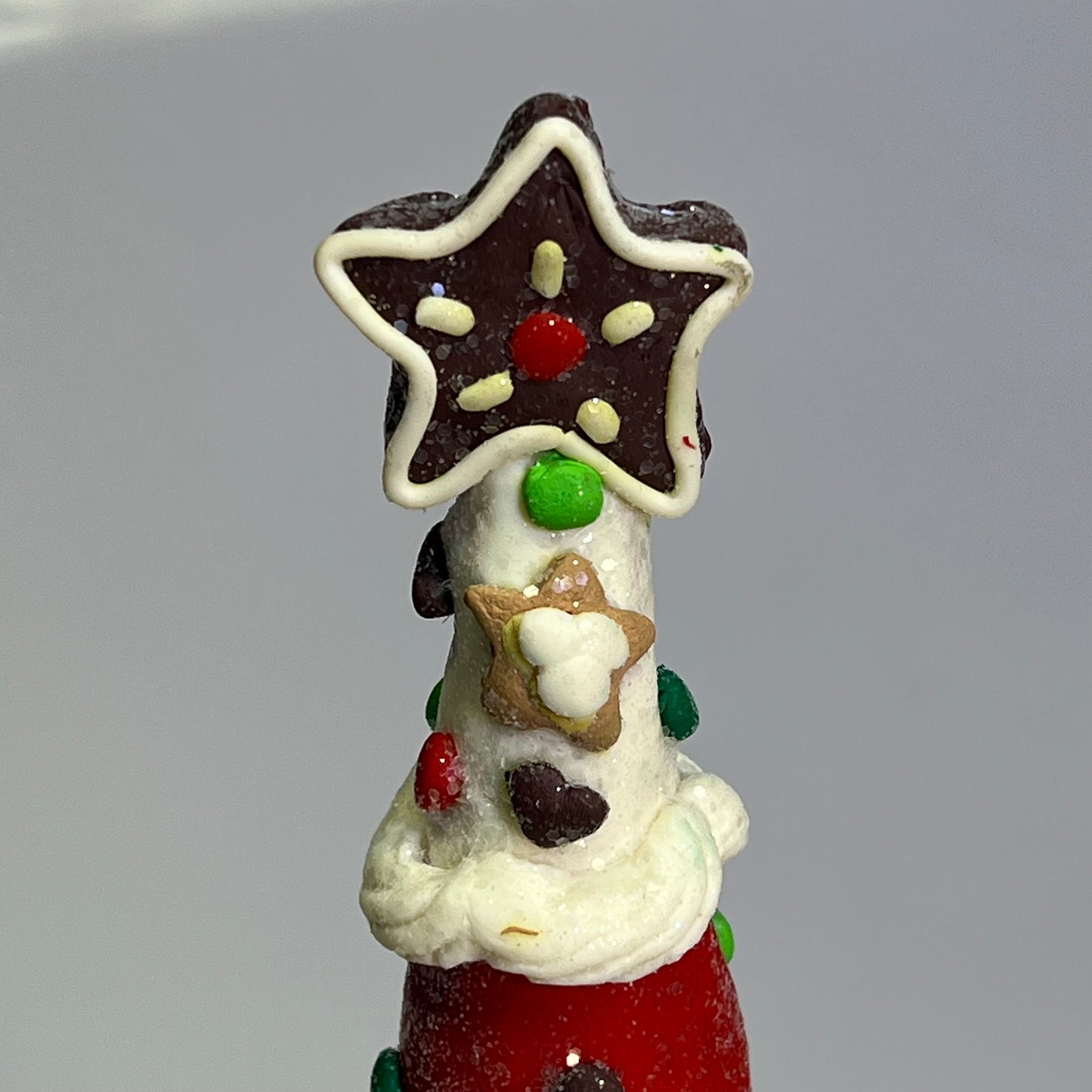 GERSON (SET OF 3) Clay Dough Holiday Candy Tree COLLECTABLES 15"x4" Multicolor