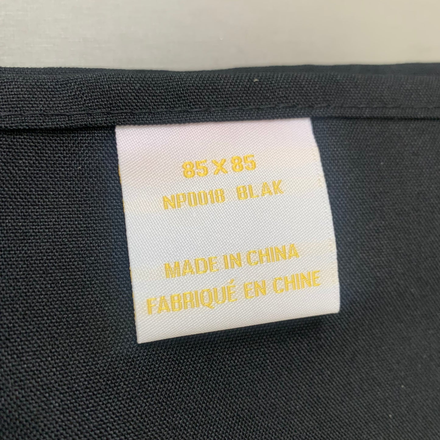 Hellena Fashion (12 Pack) Square Table Cloths 85"x85" Black NP00018