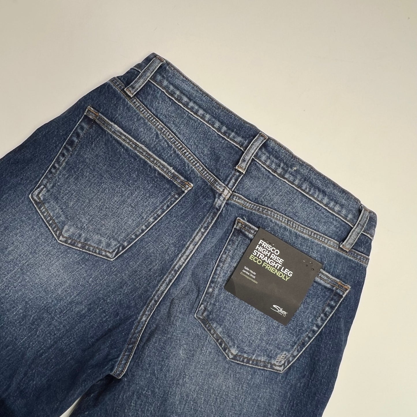SILVER JEANS CO Frisco High Rise Straight Leg Jeans Women's Size 28/28 Indigo