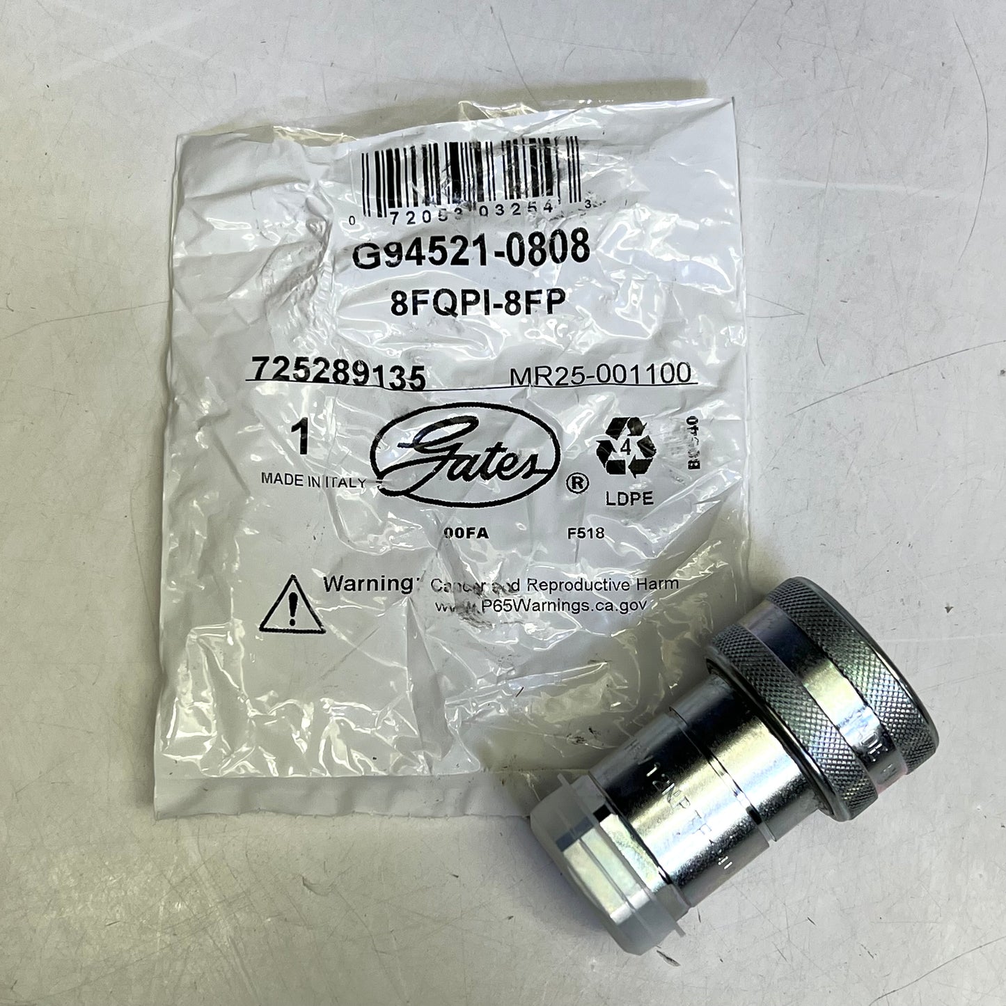 GATES Female Poppet Valve to Female Pipe G945 Series 1/2"-14 G94521-0808