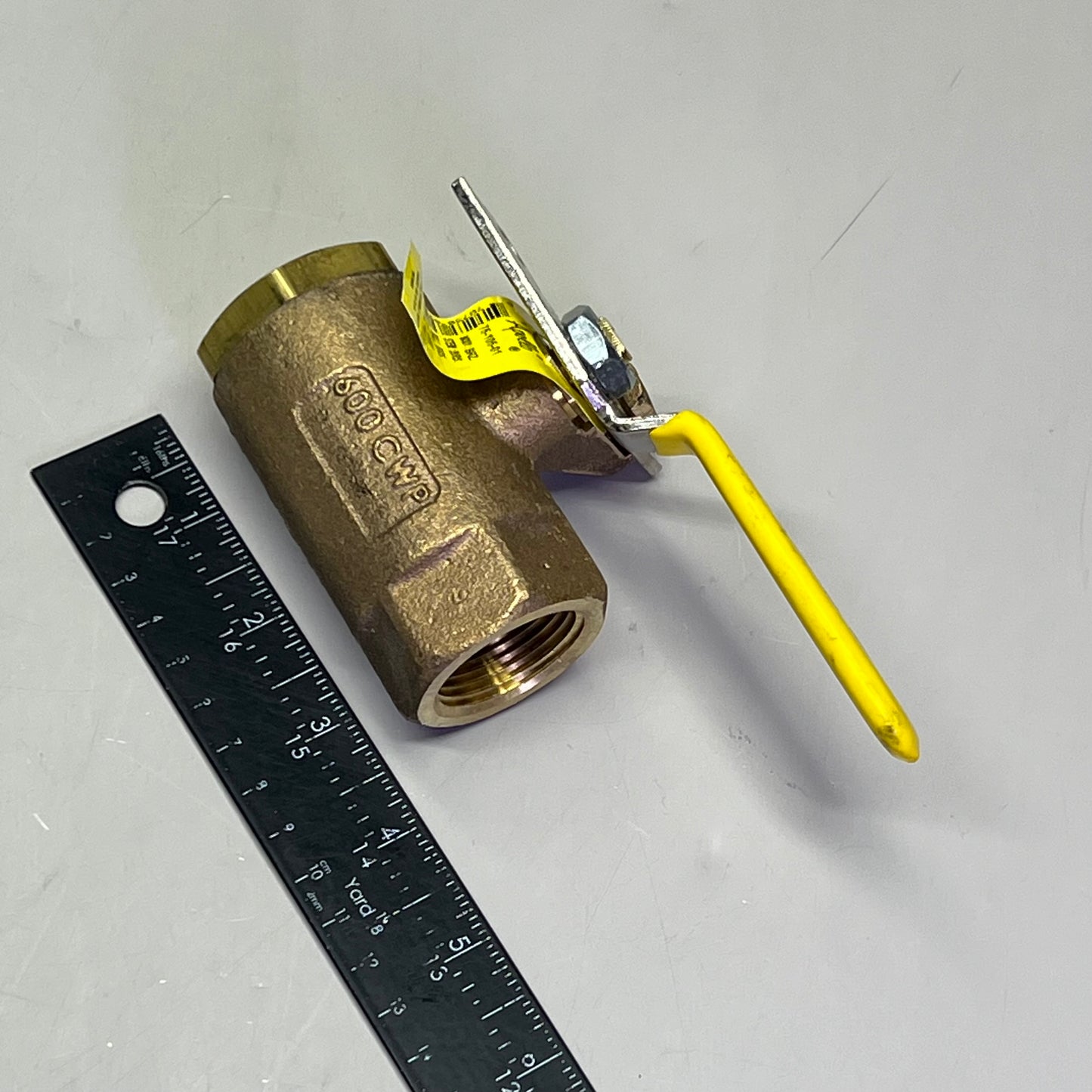 APOLLO Bronze Body 2-Piece Ball Valve W/ Pad Lock 1" 2.2" Top Inlet 75-105-01