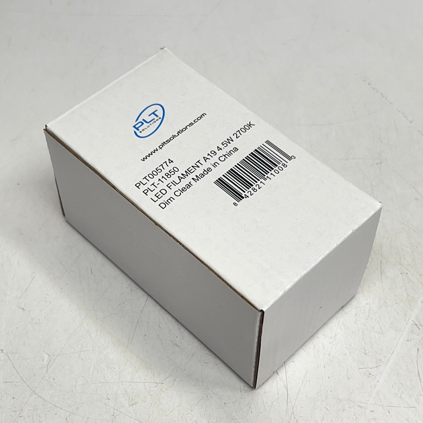 PLT SOLUTIONS (6 PACK) Led Filament Bulbs A19 4.5W 2700K Dimmable PLT-11850