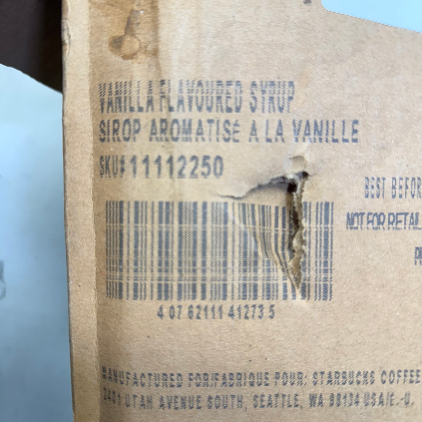 ZA@ STARBUCKS (4 PACK) Fontana Vanilla Flavored Syrup 33.8 fl oz/bottle BB 04/26 As-Is