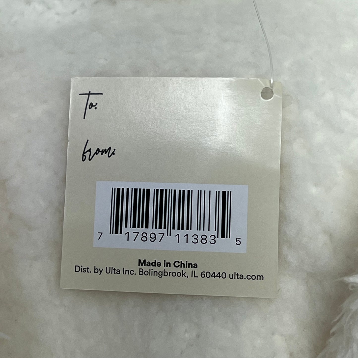 ULTA BEAUTY 2023 Long Sleeve Plush Tie Robe Gift Tag Women's Sz L/XL White