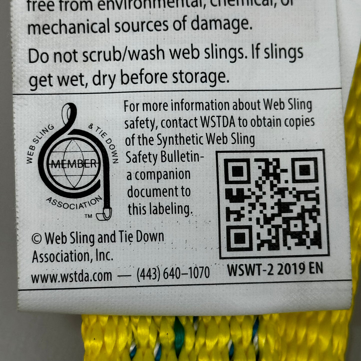 TUFFY PRODUCTS Endless Polyester Lifting Sling 1" Wide x 3' Long Yellow EN1-901P