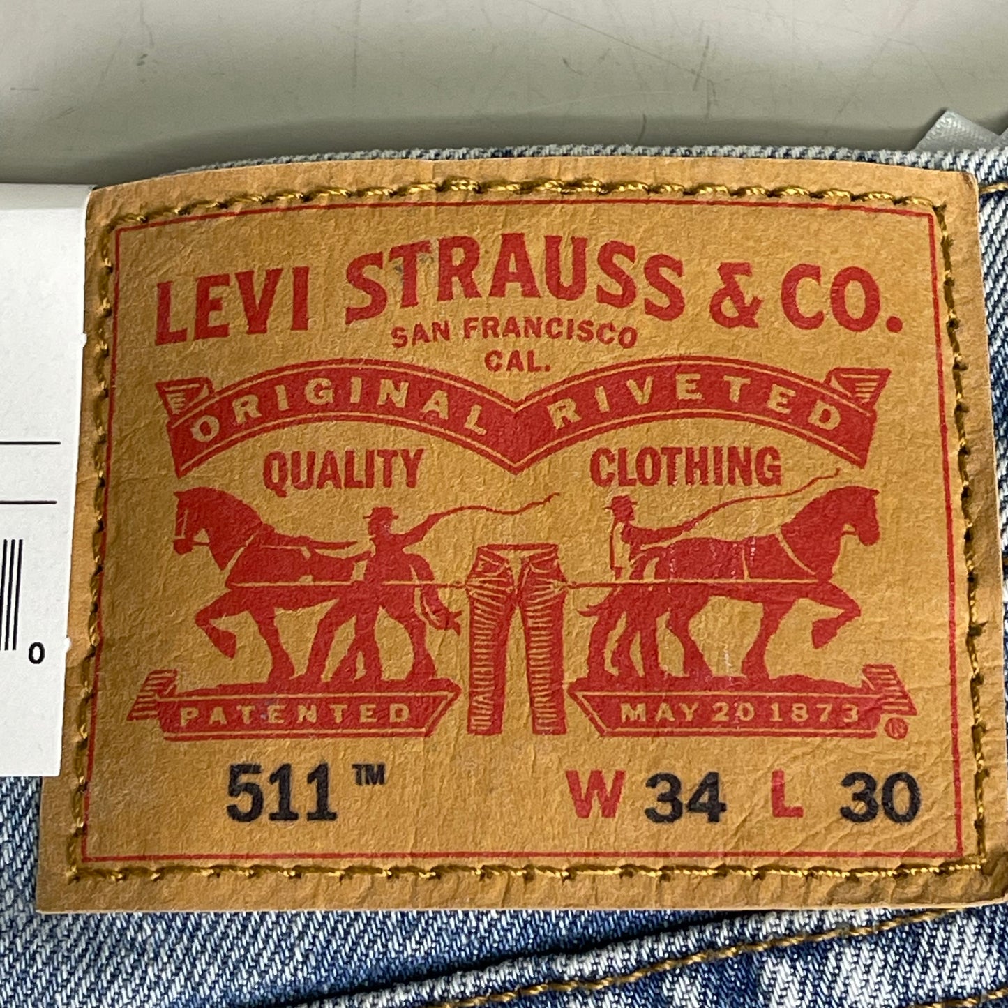 LEVI'S Men's 511 Slim Jeans W34 L30 Stretch Flex Eco S112445 ADPK