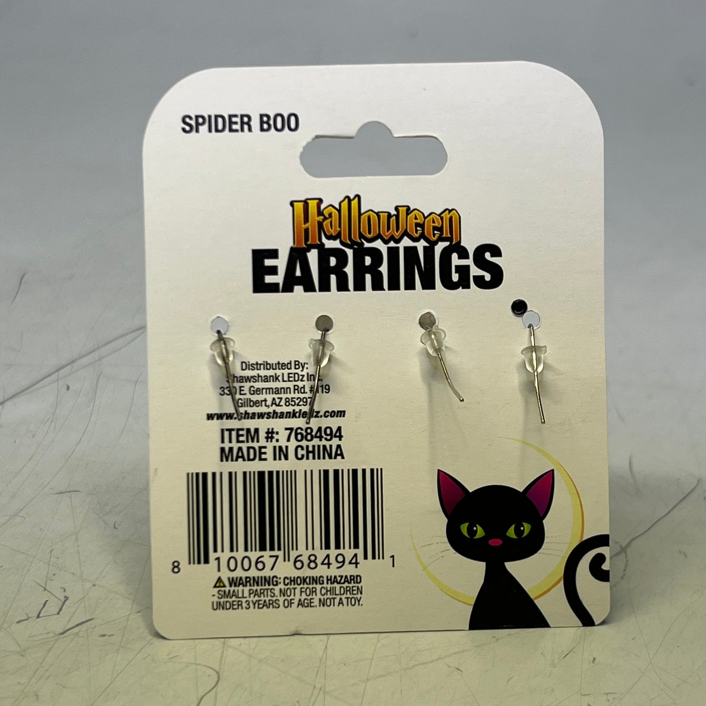 MAGIC SEASON Halloween Spider Boo Earrings 768494