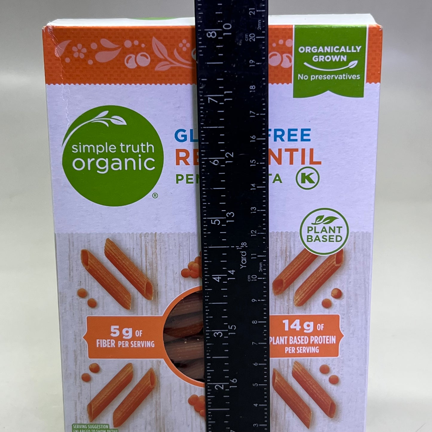 SIMPLE TRUTH ORGANIC (6 PACK) Red Lentil Penne Pasta 8 oz Red BB 03/26