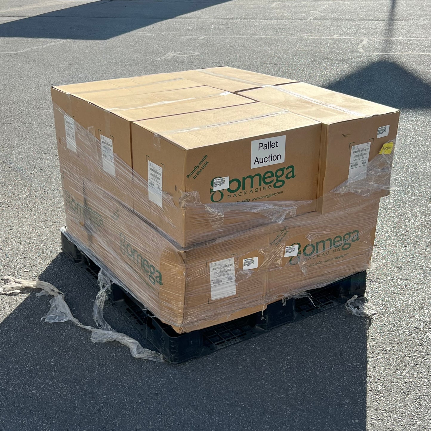 ZA@ Pallet of OMEGA Plastic Caps 3.5"D White A