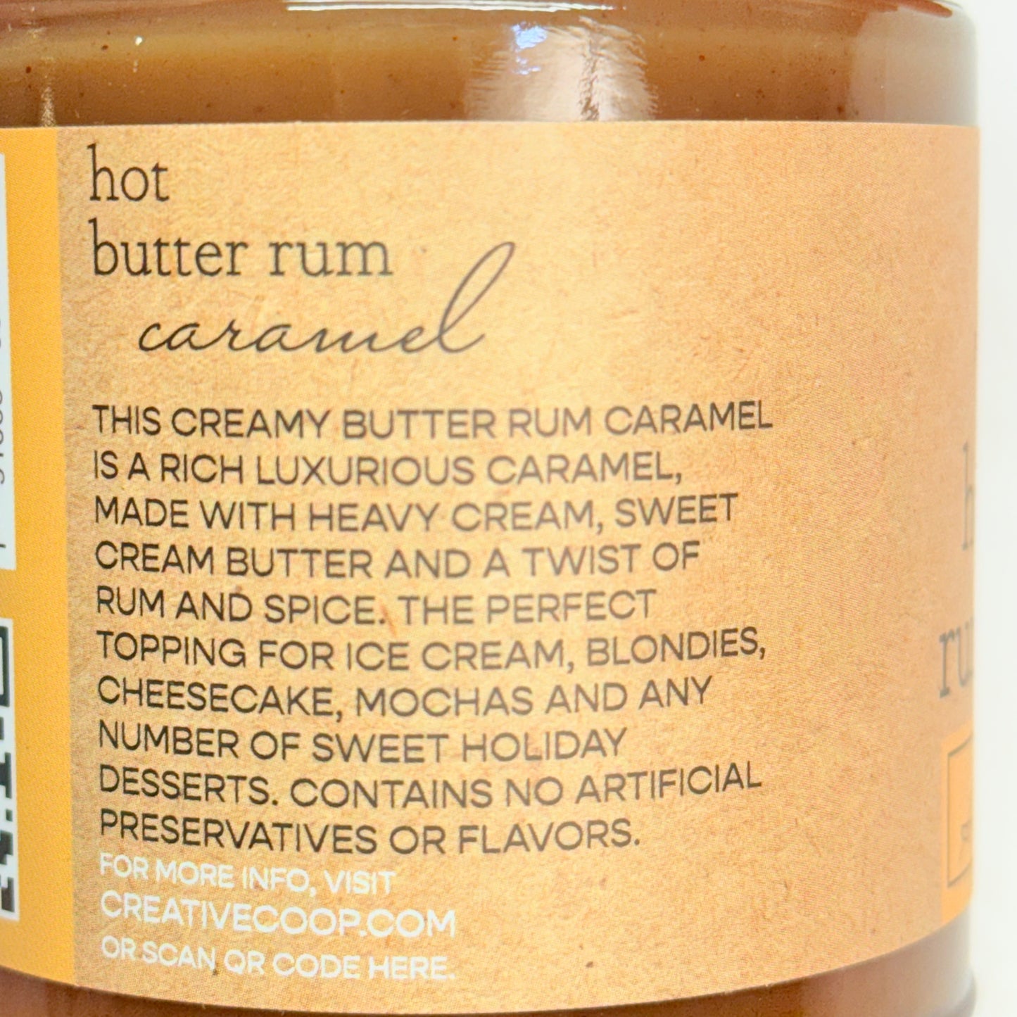FINCH + FENNEL Hot Butter Rum Caramel Sauce 10 oz BB 10/26 - New