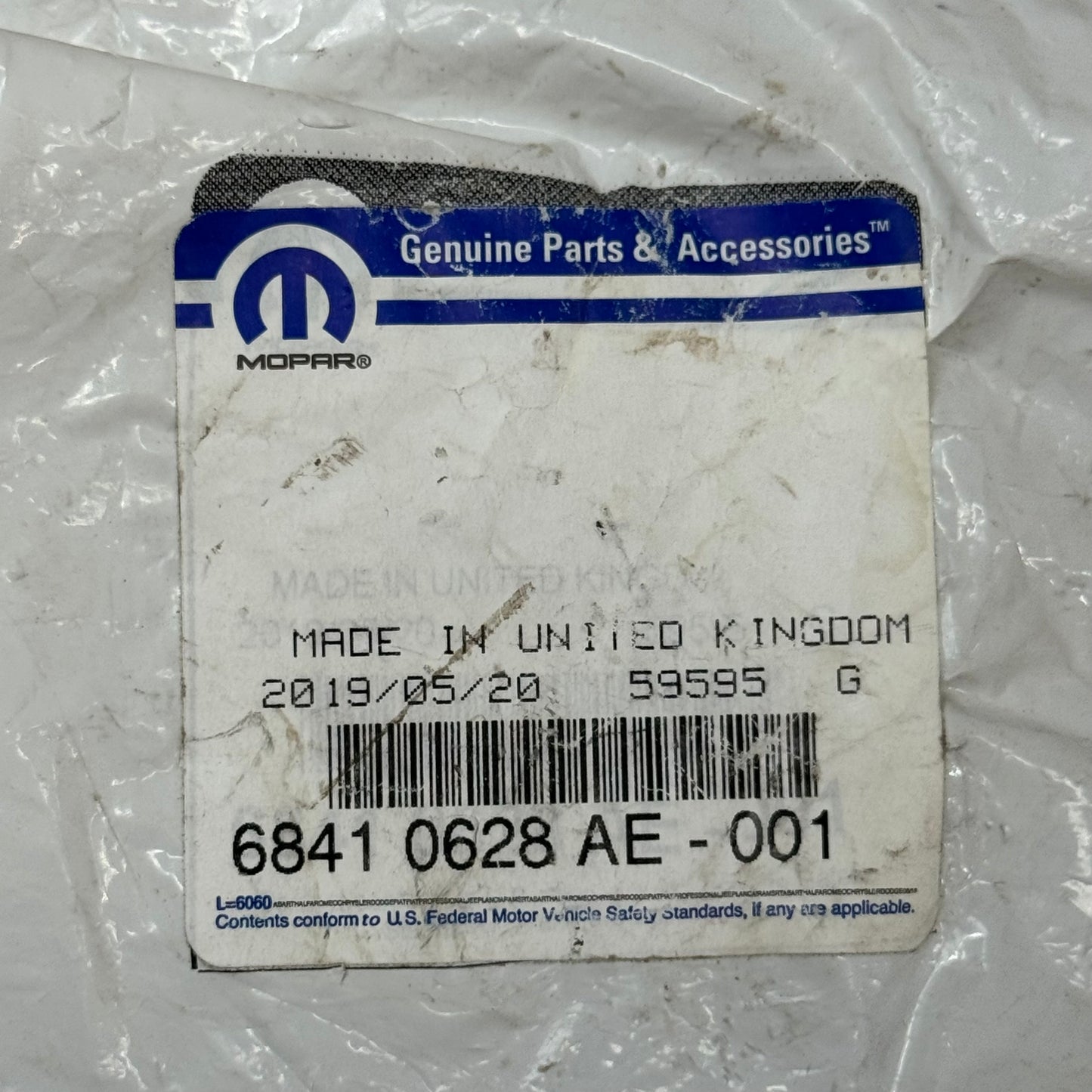 MOPAR Tire Pressure Monitoring Module For Jeep 68410628AE-001 (Distressed Packaging)