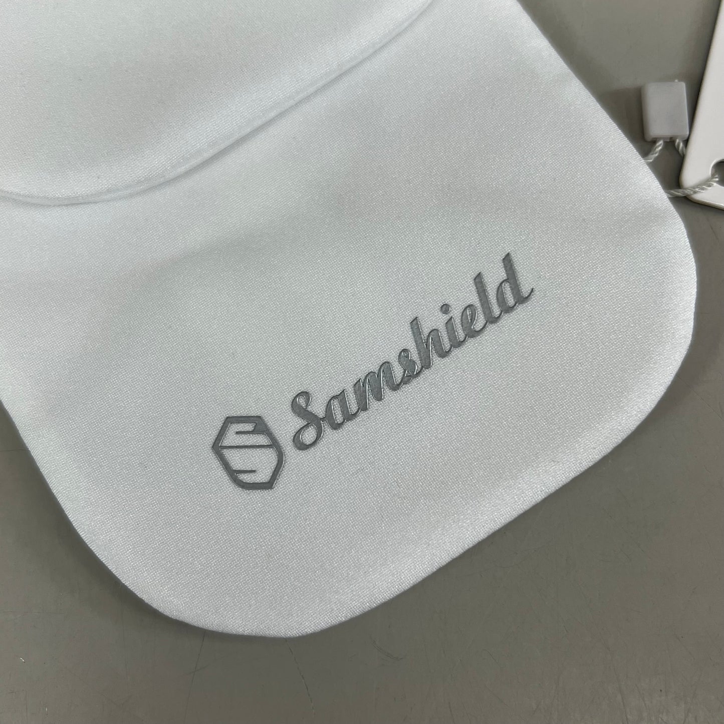 SAMSHIELD Plastron Flower Equestrian Riding Tie Women's Sz XS/S Holo White