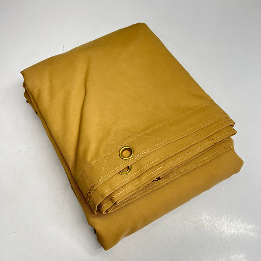 PROTARP Heavy Duty Canvas Tarp UV Resistant 14oz 12'x16' Tan PT-305-12X16