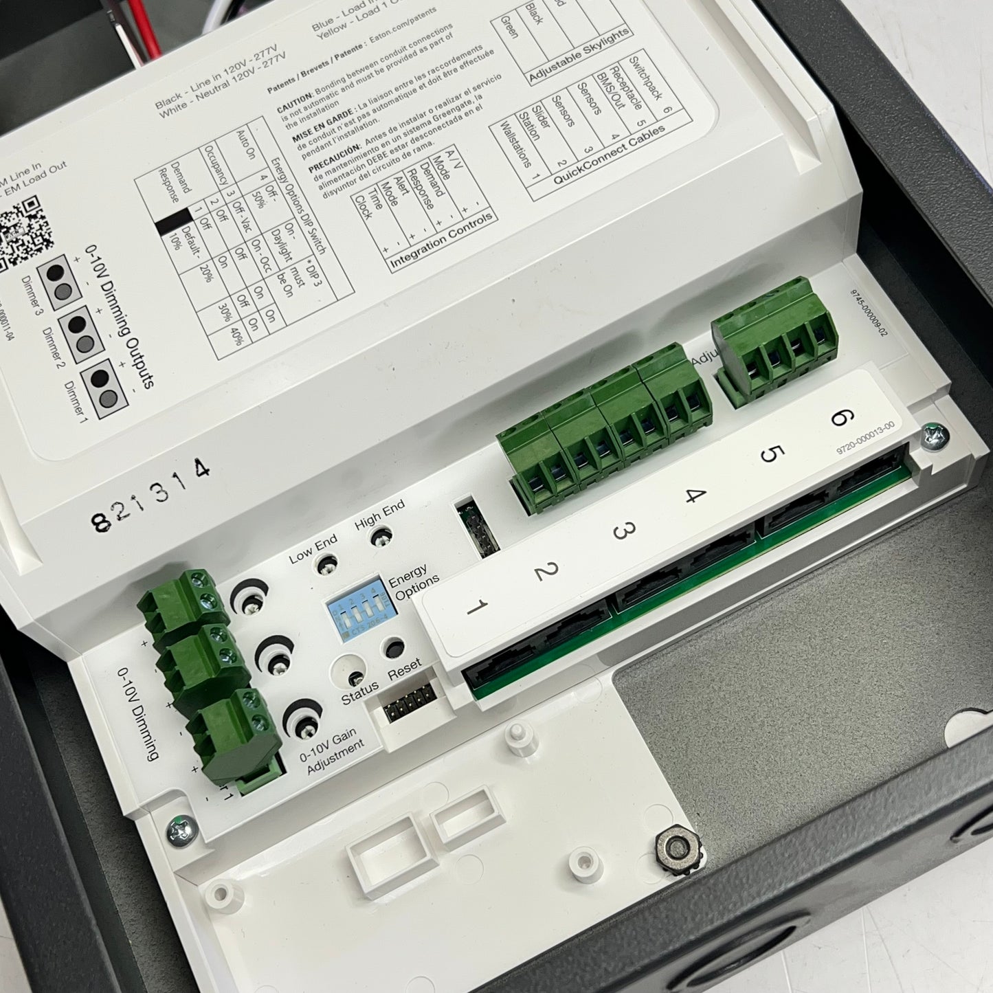 COOPER LIGHTING Room Controller 3 Dimmer Solution W/ Emergency Control RC3DE-PL