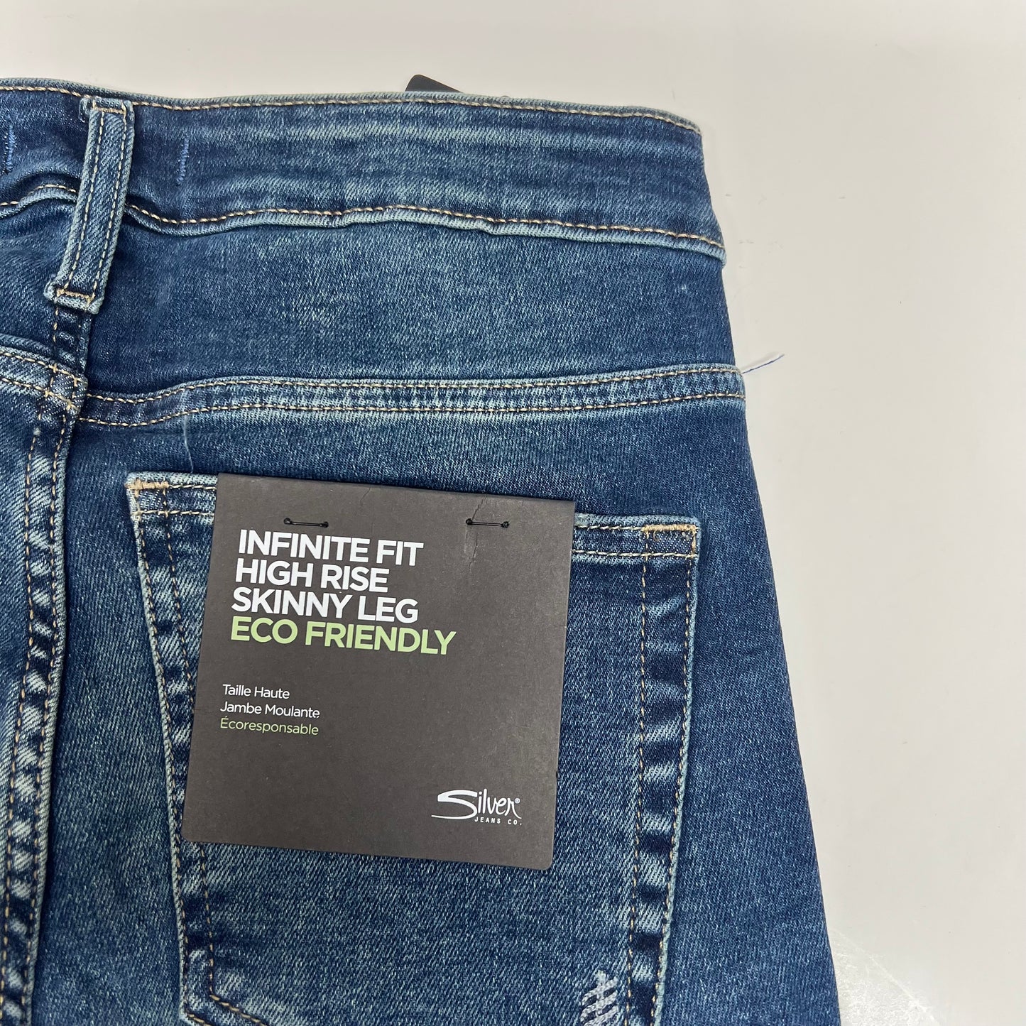 SILVER JEANS CO. Infinite Fit High Rise Skinny Leg Jean Women's Sz S/L27 Indigo