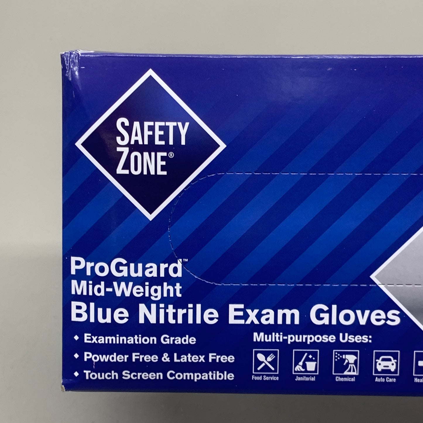 SAFETY ZONE (1,000 PACK) Pro Guard Blue Nitrile Single Use Gloves SM GNPR-SM-1M