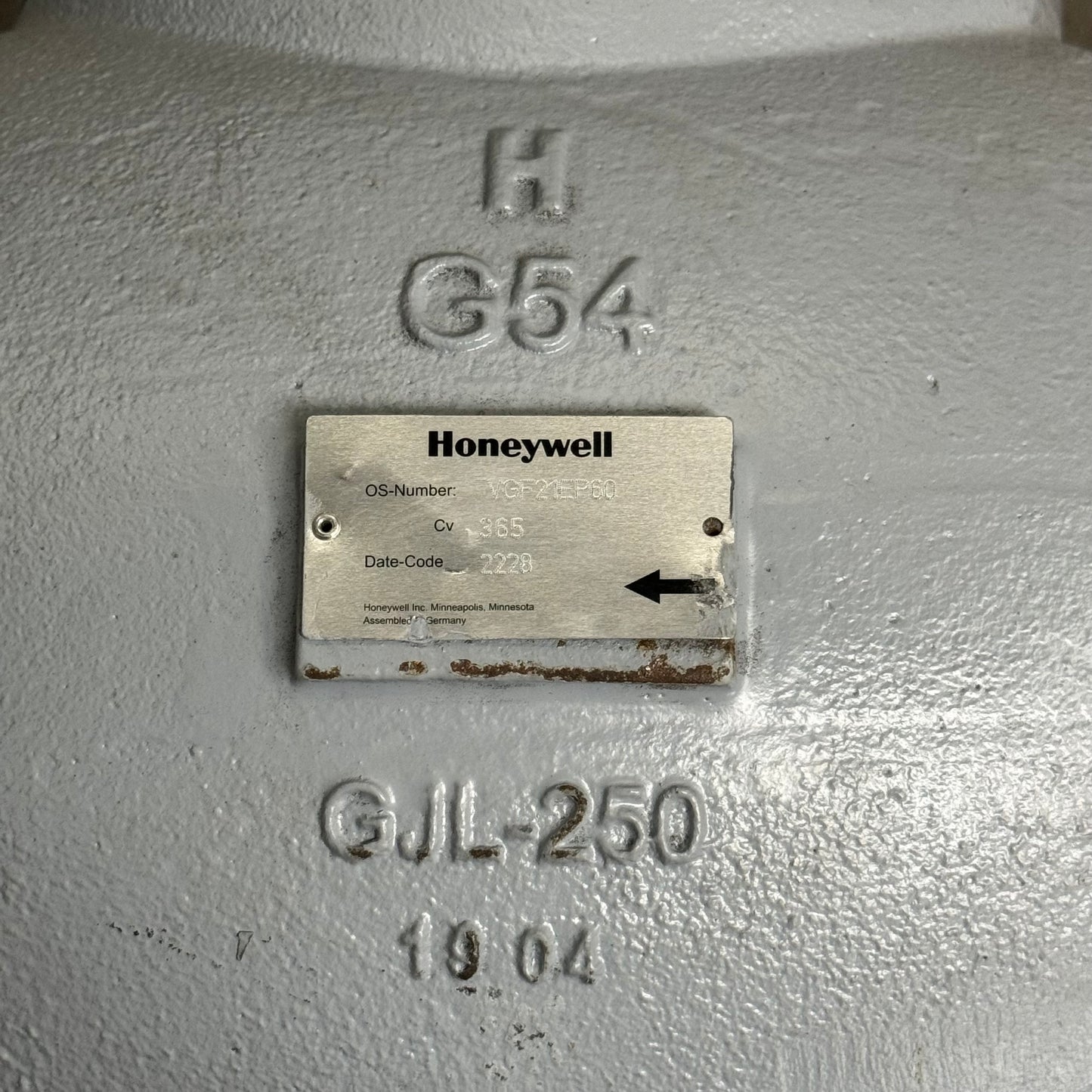 HONEYWELL 6” Pressure Balanced Flanged Globe Valve VGF21EP60