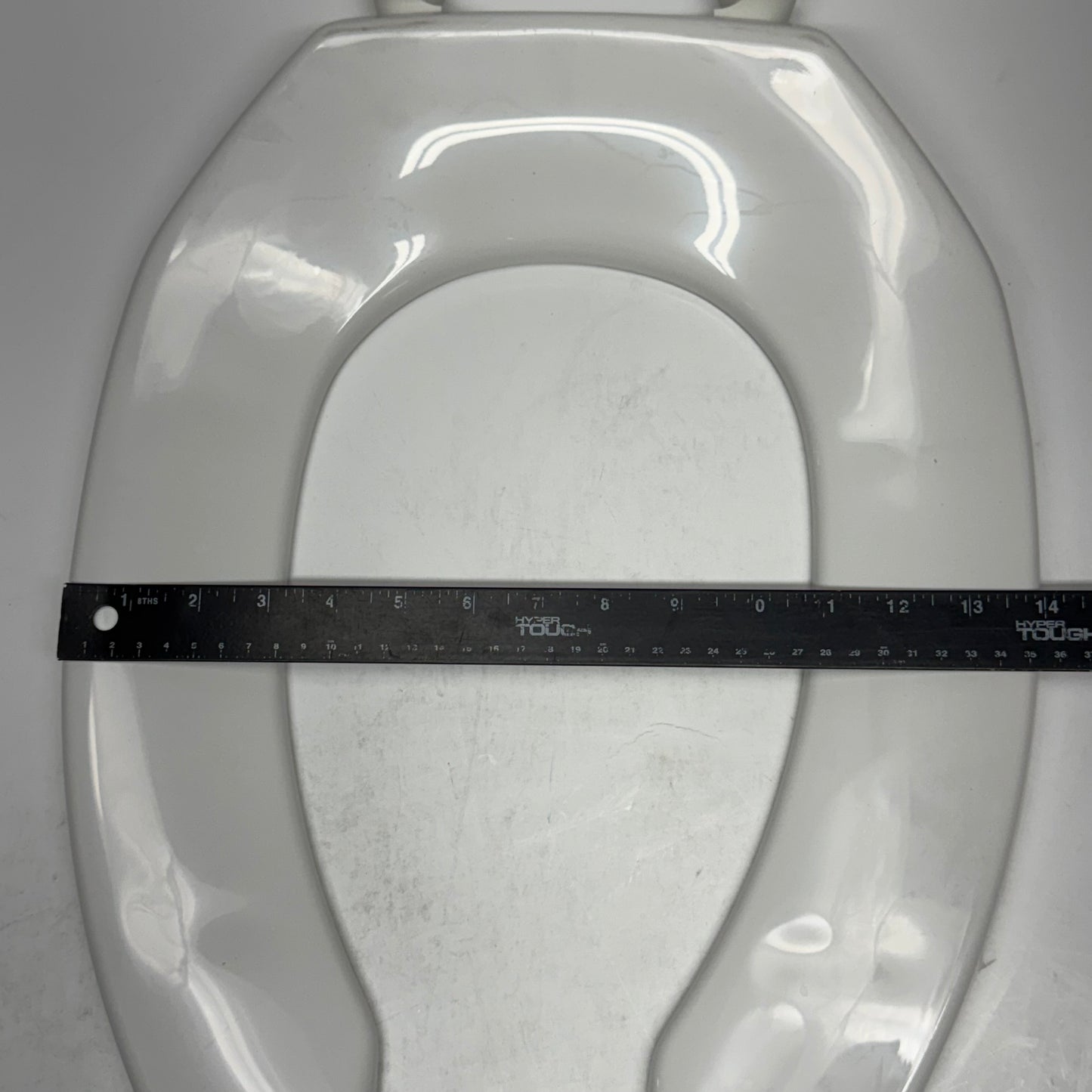 OLSONITE White Plastic Toilet Seat & Cover Sz 18"L x 14"W - 10SSCT 000