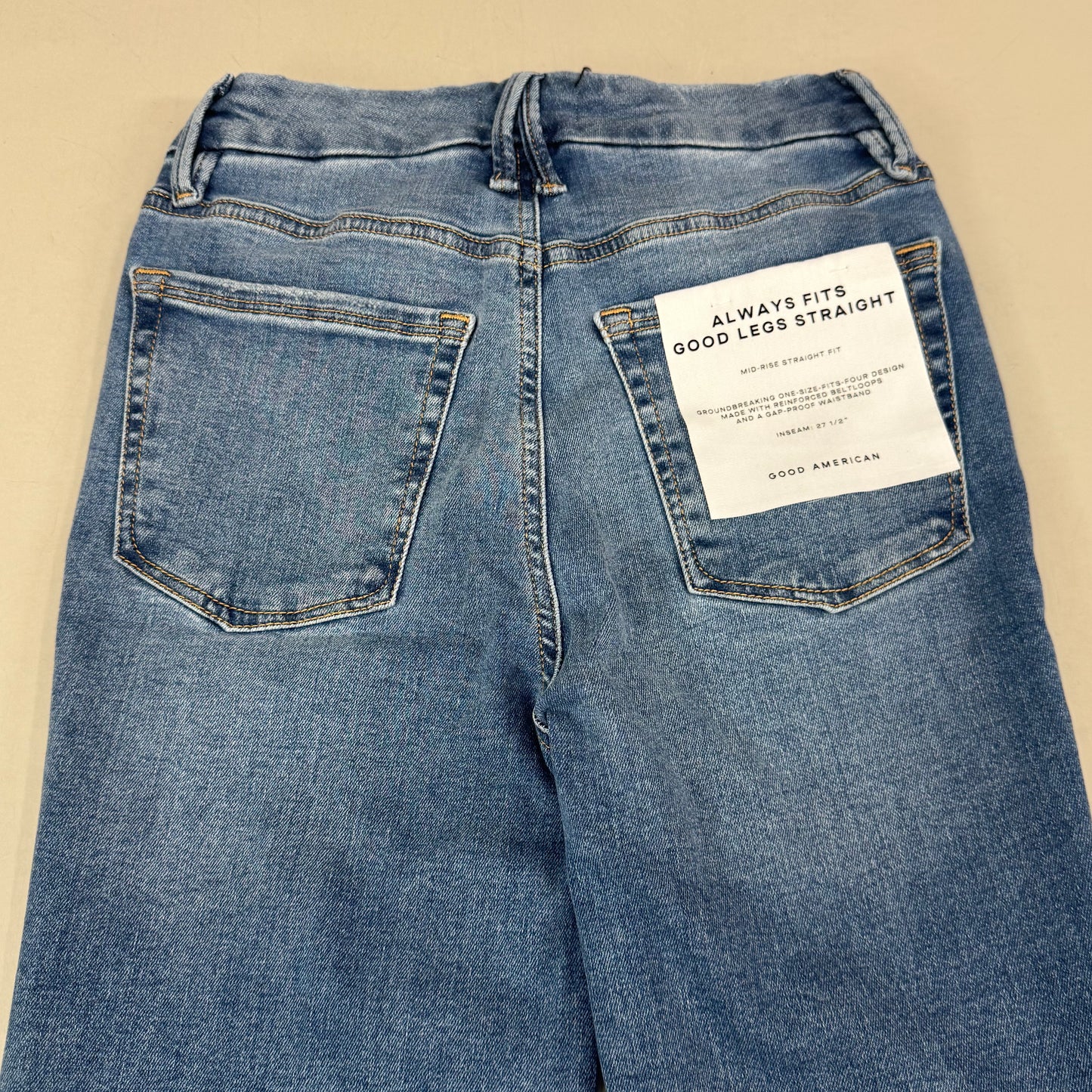 GOOD AMERICAN Good Legs Extra Stretch Jeans Women's Sz 00-4/A Indigo316 GLAF478AT
