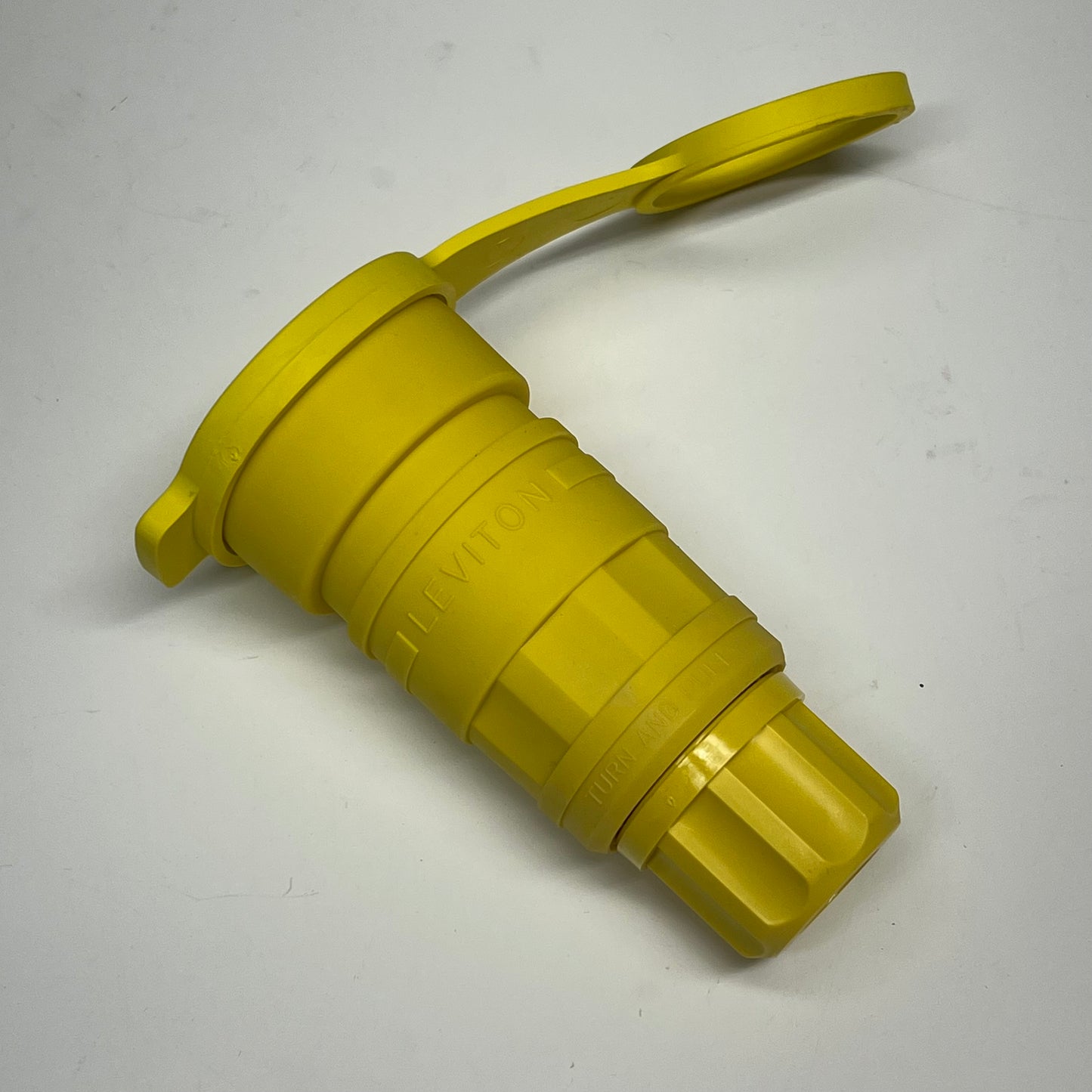 LEVITON Wet Guard Water Tight Locking Connector 20 Amp Yellow 261-27W75