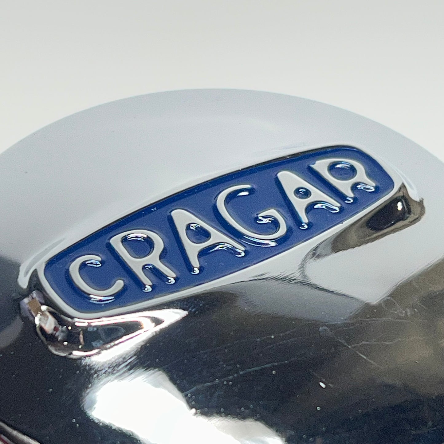 CRAGAR Metal Wheel Center Cap W/ Blue Logo 3.15" Chrome 29244-1