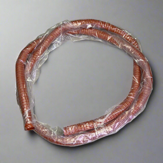 FLEXAUST Industrial Duct Hose Silicone Coated Fiberglass 12ft Red 2650500012