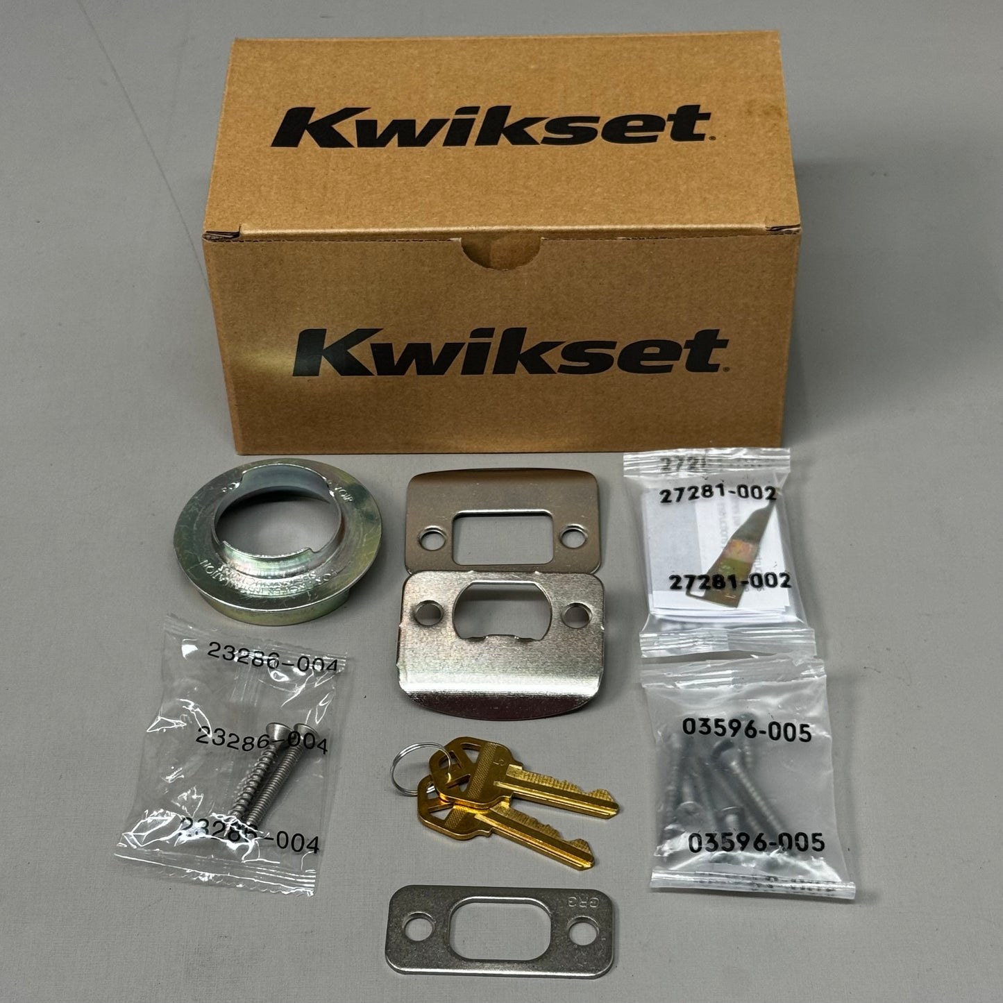 KWIKSET Deadbolt Keyed One Side(Exterior Only)w/ SmartKey Satin Nickel 96870-085