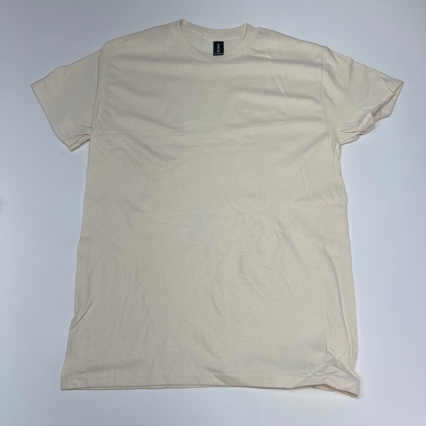 ZA@ GILDEN  (24 PACK) Pre Shrunk Heavy Cotton T-shirt  Unisex Sz S Natural 10057