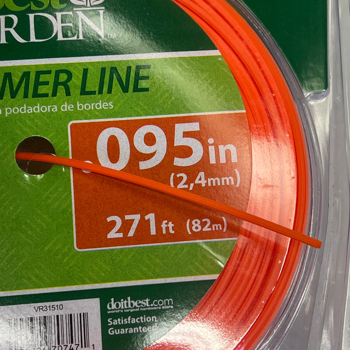 BEST GARDEN (2 PACK) Trim Line 7-Point Star Shape 271' Orange VR31510 736090