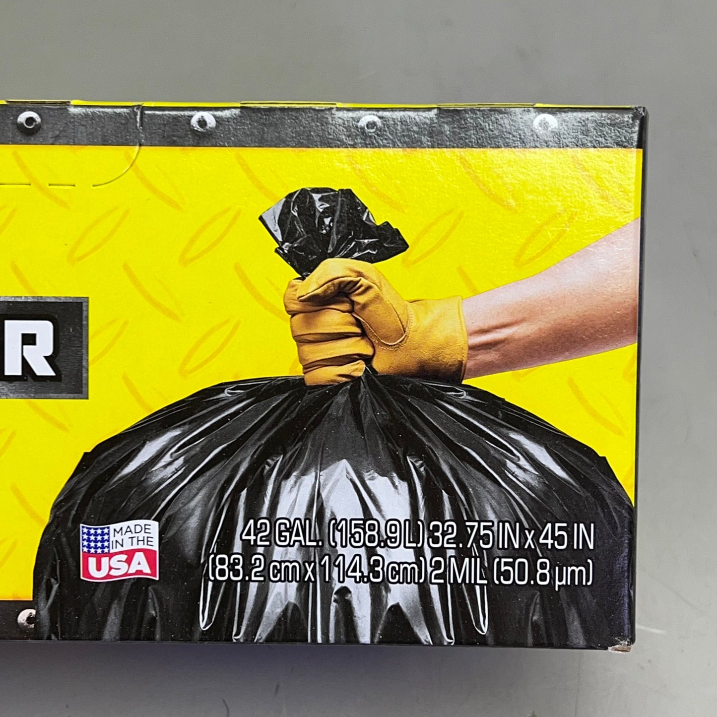 ZA@ TRUE LIVING (2 BOX, 14 BAGS EACH) Contractor Bags W/ Flaps 42 Gal Black H0199 I