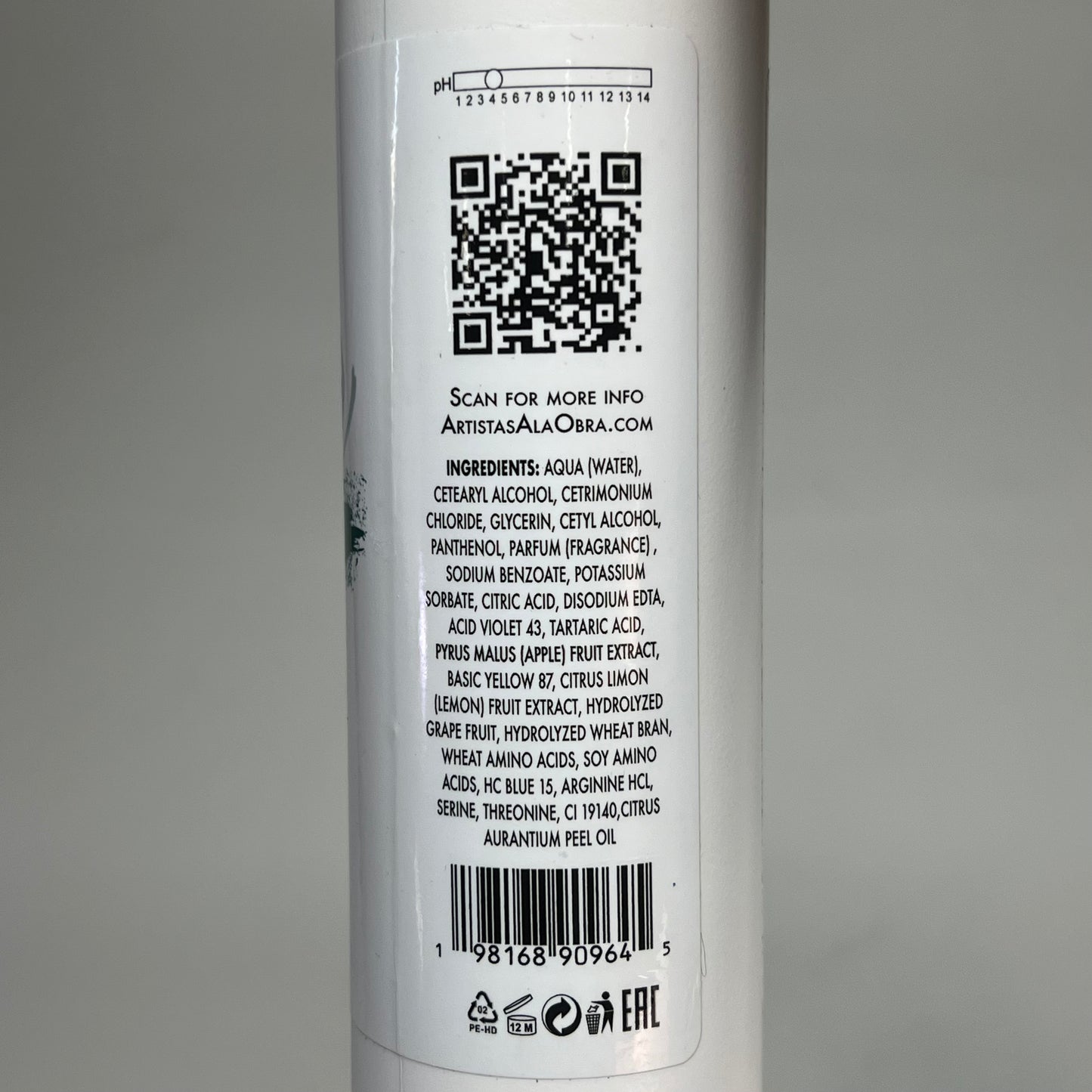 ARTISTAS A LA OBRA Nourishing Green Treatment/Mask & Toner Beige Effect 8fl Oz