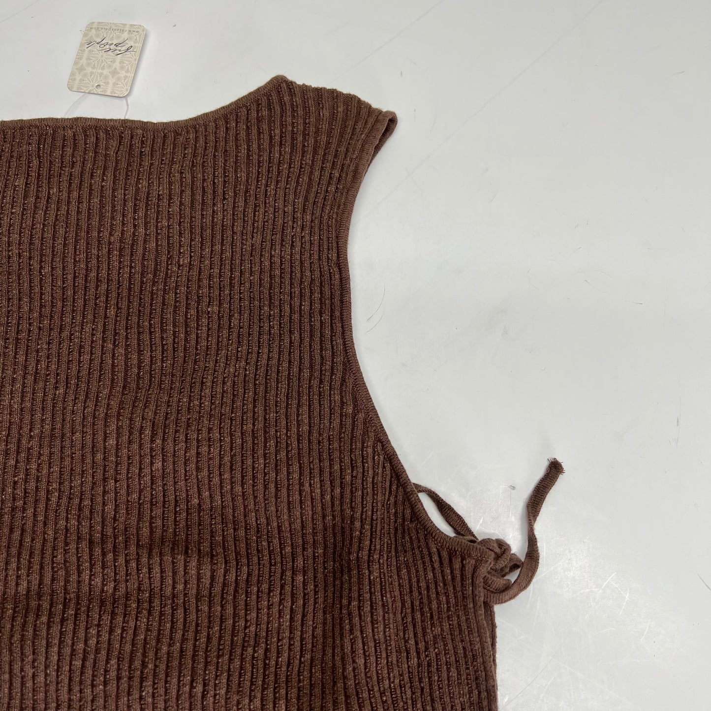 FREE PEOPLE Free Est Lizzie Sweater Top Scoop Neck Womens Sz XL Carafe OB2182105