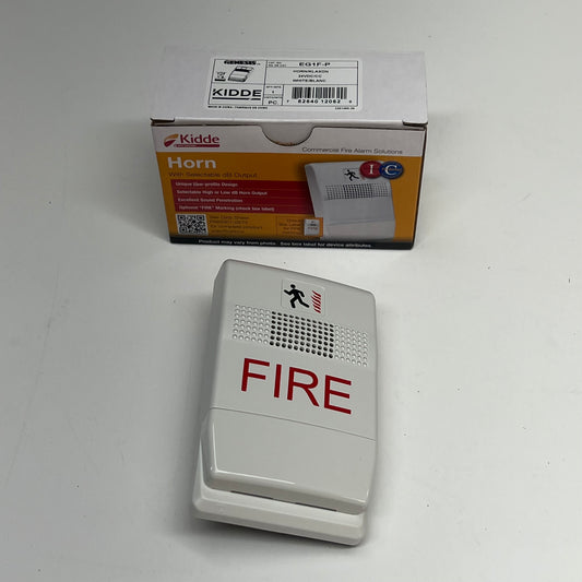 KIDDIE  Genesis Horn Low Profile Design Line Of Fire Alarm 4.5"x3" White EG1F-P