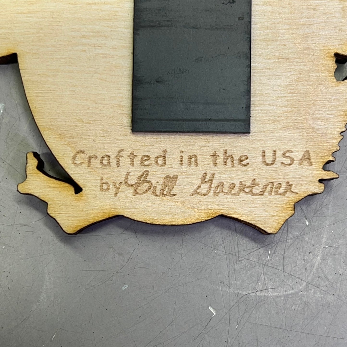 (2 PACK) Mendenhall Glacier Laser Cut Wood Magnet Souvenir JUNEAU, AK Made USA