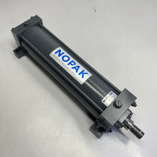 NOPAK American Made Hydraulic Cylinder 4" Bore 14" Stroke Grey 614X14A4AN13