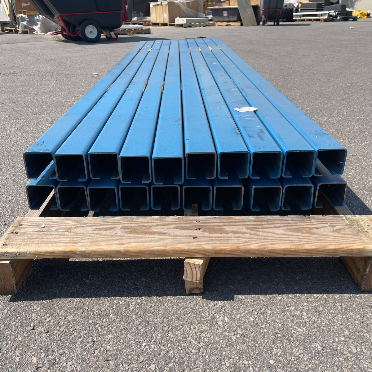 UNIBILT Enclosed Track Conveyor Components 10'x3"x2.5" Blue
