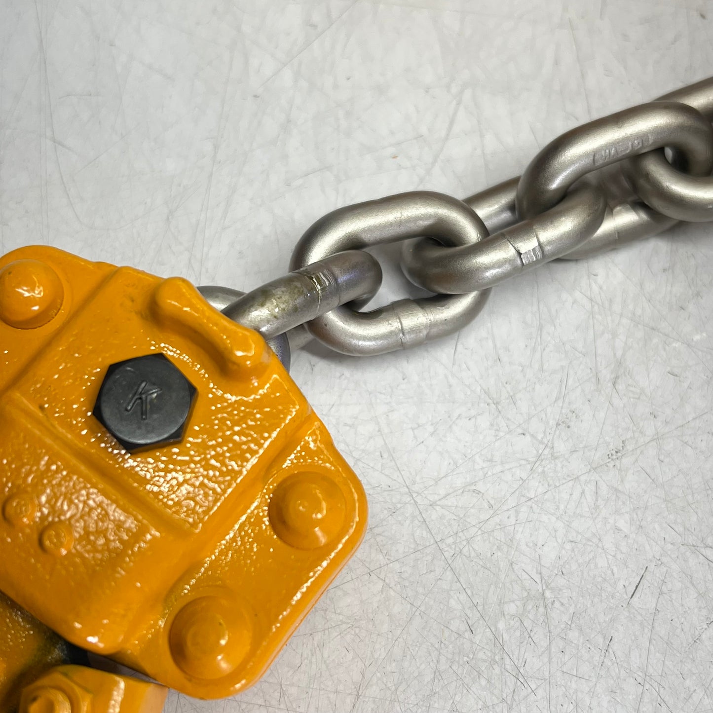 HARRINGTON 1 1/2 ton Nickel Plated Chain Die-Cast Lever Hoist L5LB015-SC-10