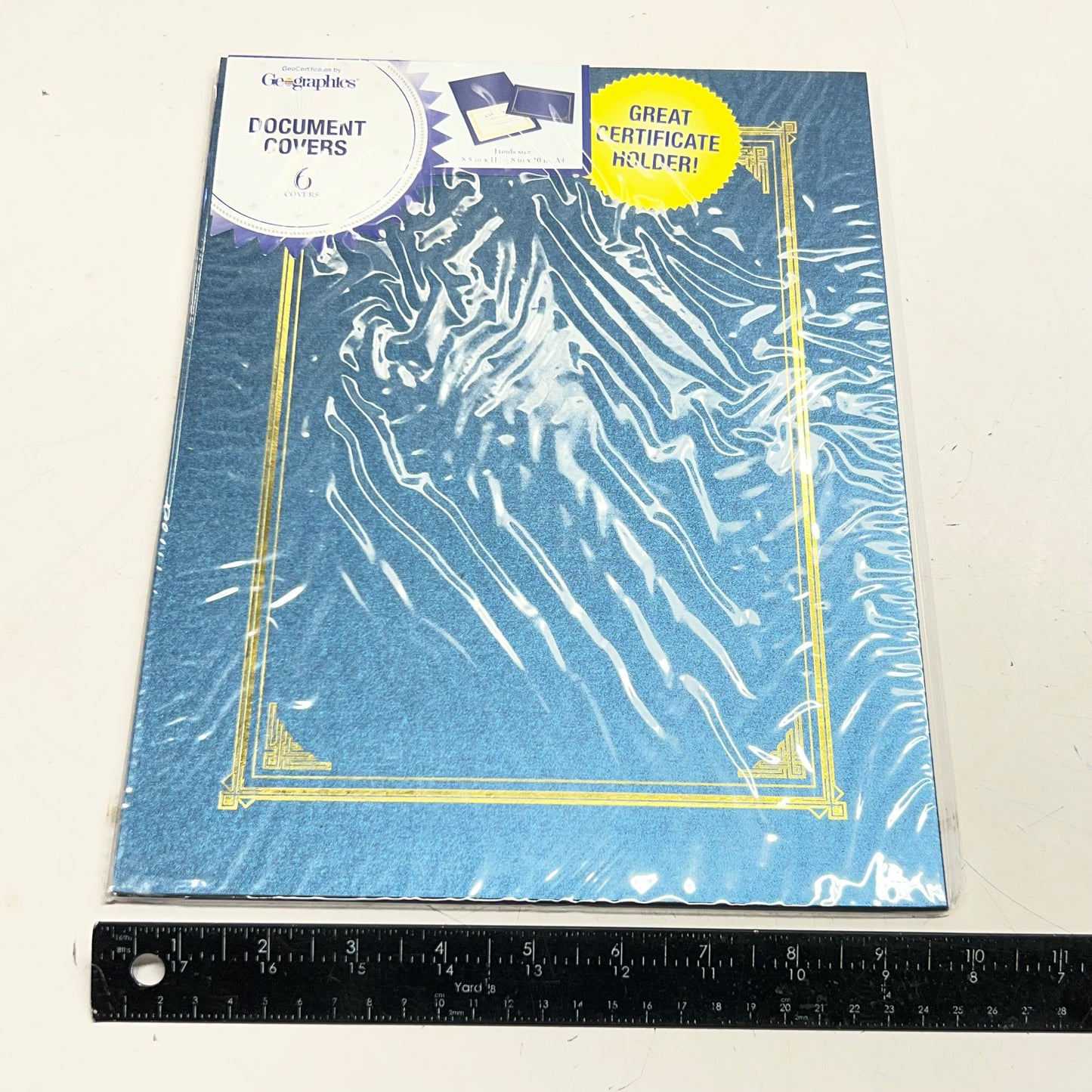 GEOGRAPHICS (6 PACK) Document Covers Sz 8.5" x 11", Metallic Blue 47401
