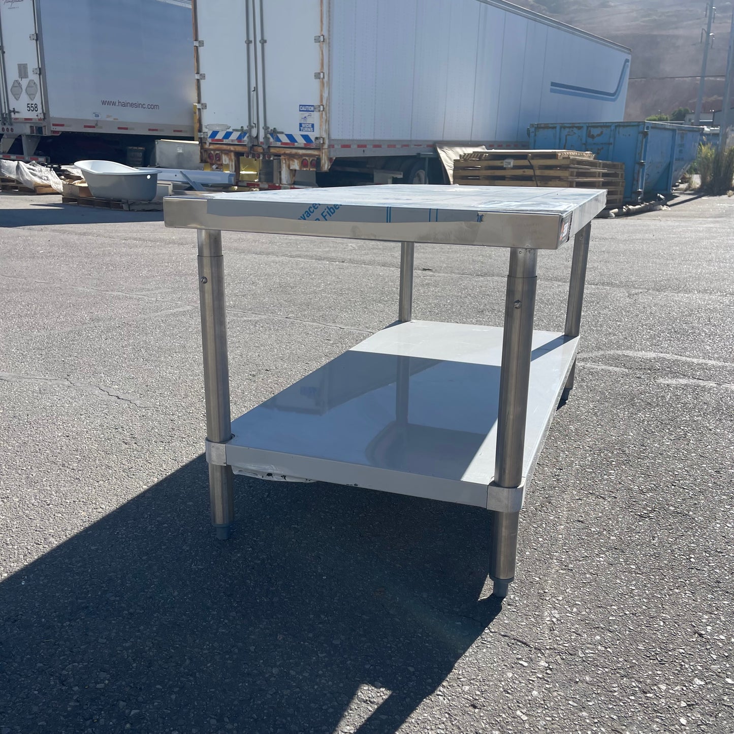 Z@ AERO Work Table 48”x24”x35” Stainless Steel 3TS2448ADJ (New)