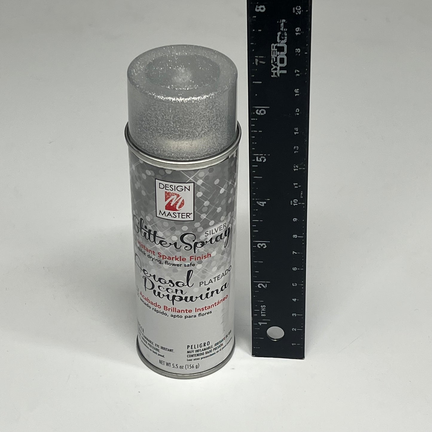 DESIGN MASTER (2 PACK) Glitter Spray Instant Sparkle Quick Dry 5.5oz Silver 832