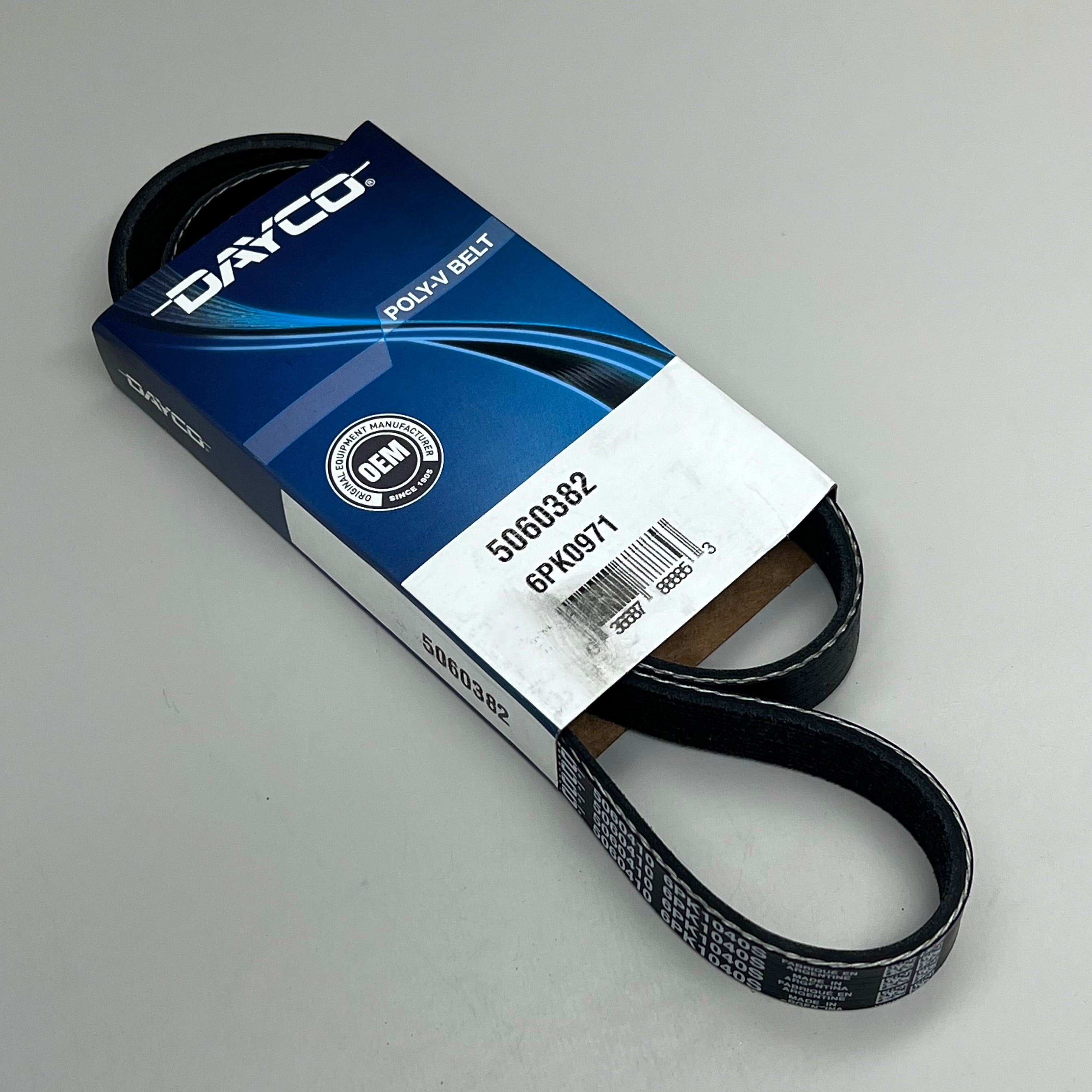 Goodyear 1060650 Multi V-Serpentine Belt – 6-Rib, 65 Inch Length (6PK1651) For Select BMW & Ford Models