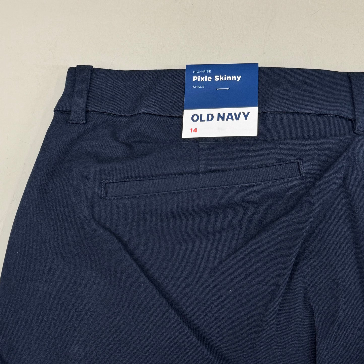 OLD NAVY High Waisted Pixie Skinny Ankle Pants Women's Sz 14 In The Navy 3139011958