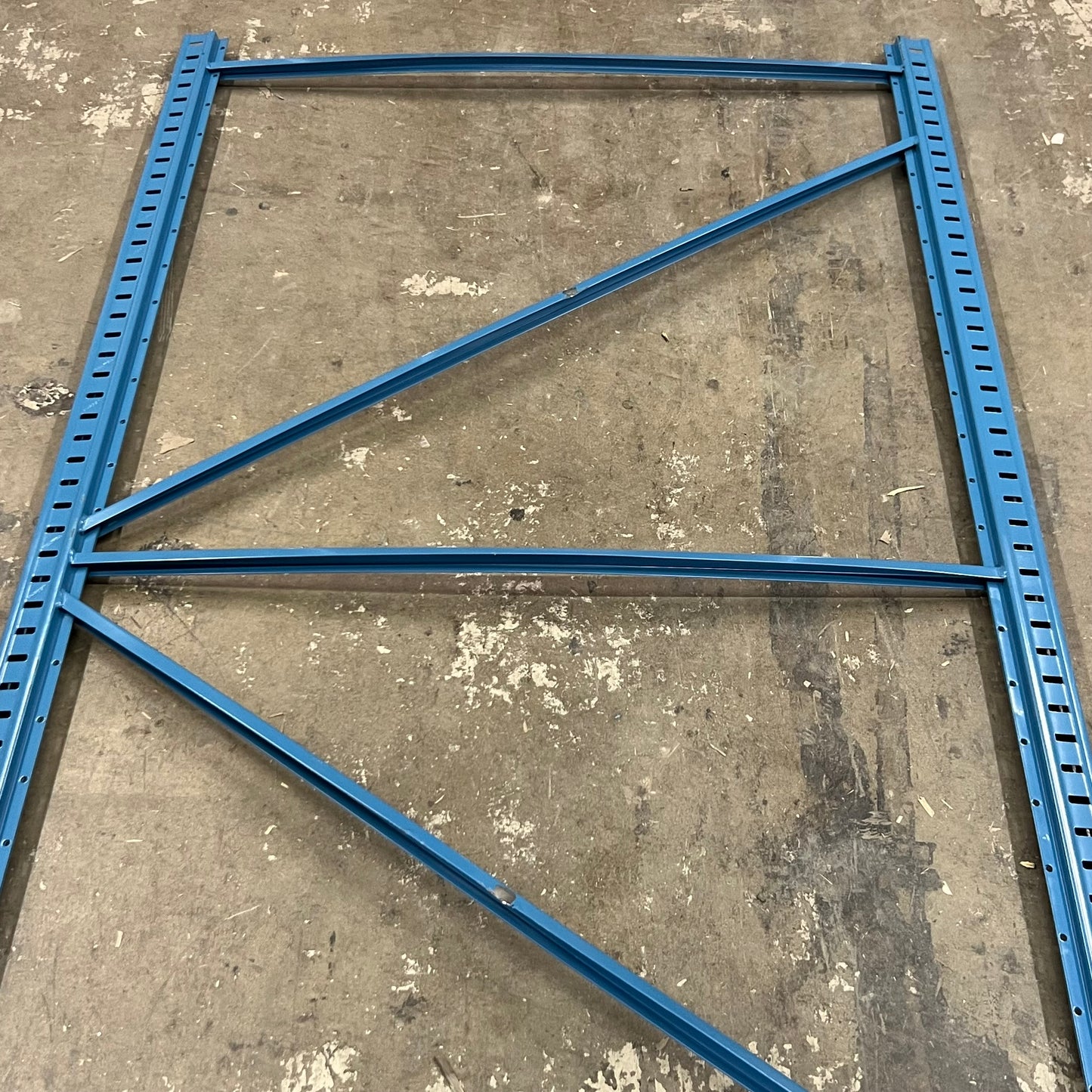 HALLOWELL Metal Shelving Frame Blue 73"x78"x48" Blue