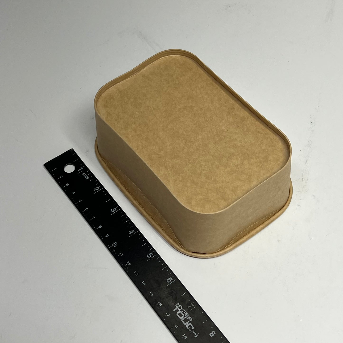 ZA@ KRAFT (300 PACK) Rectangular Kraft Paperboard Box (lids Not Included) 24 oz Brown AC-24OZRECT-KRAFT