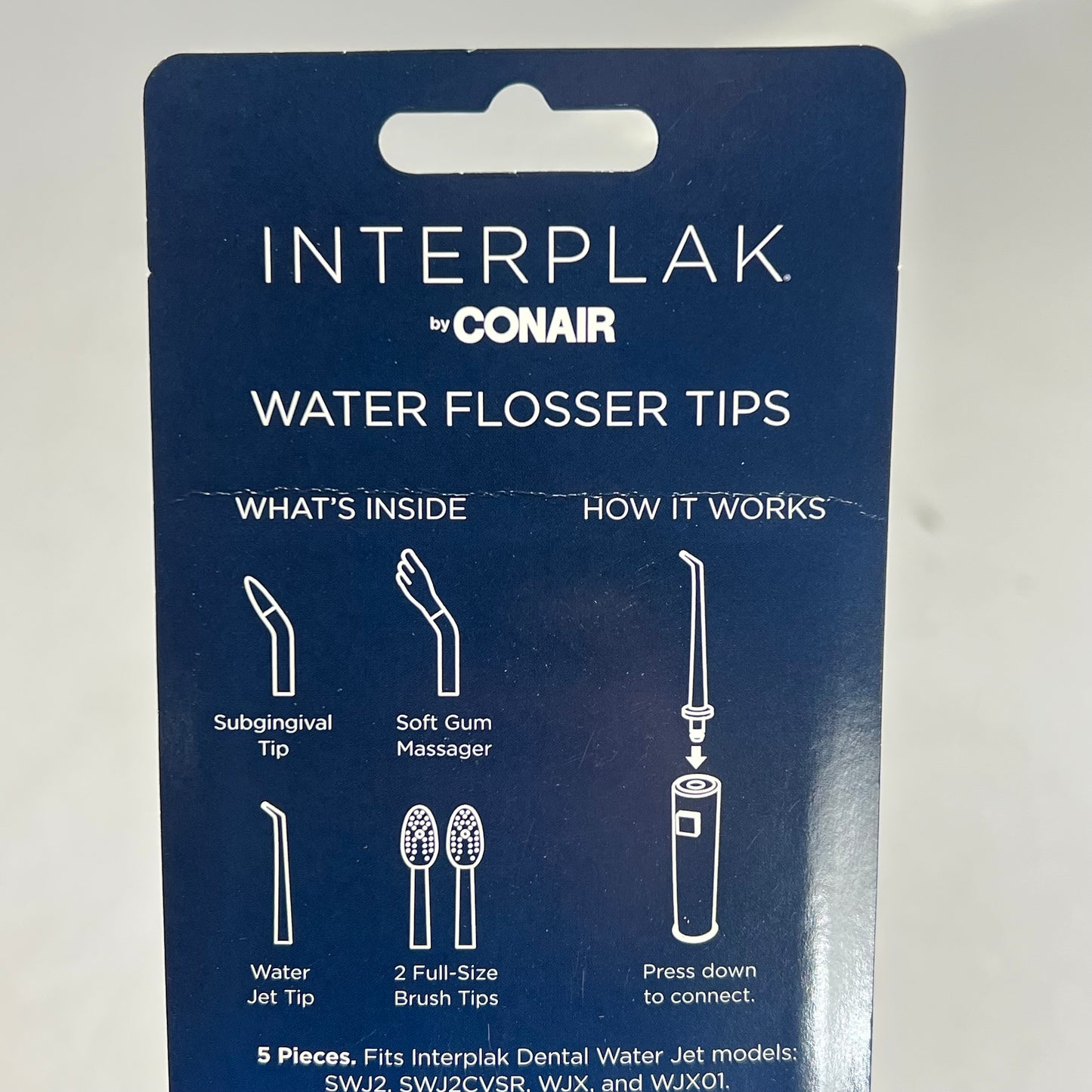 CONAIR (2 PACK, 5 PIECE EACH) Interplak Water Flosser Replacement Tips V504565