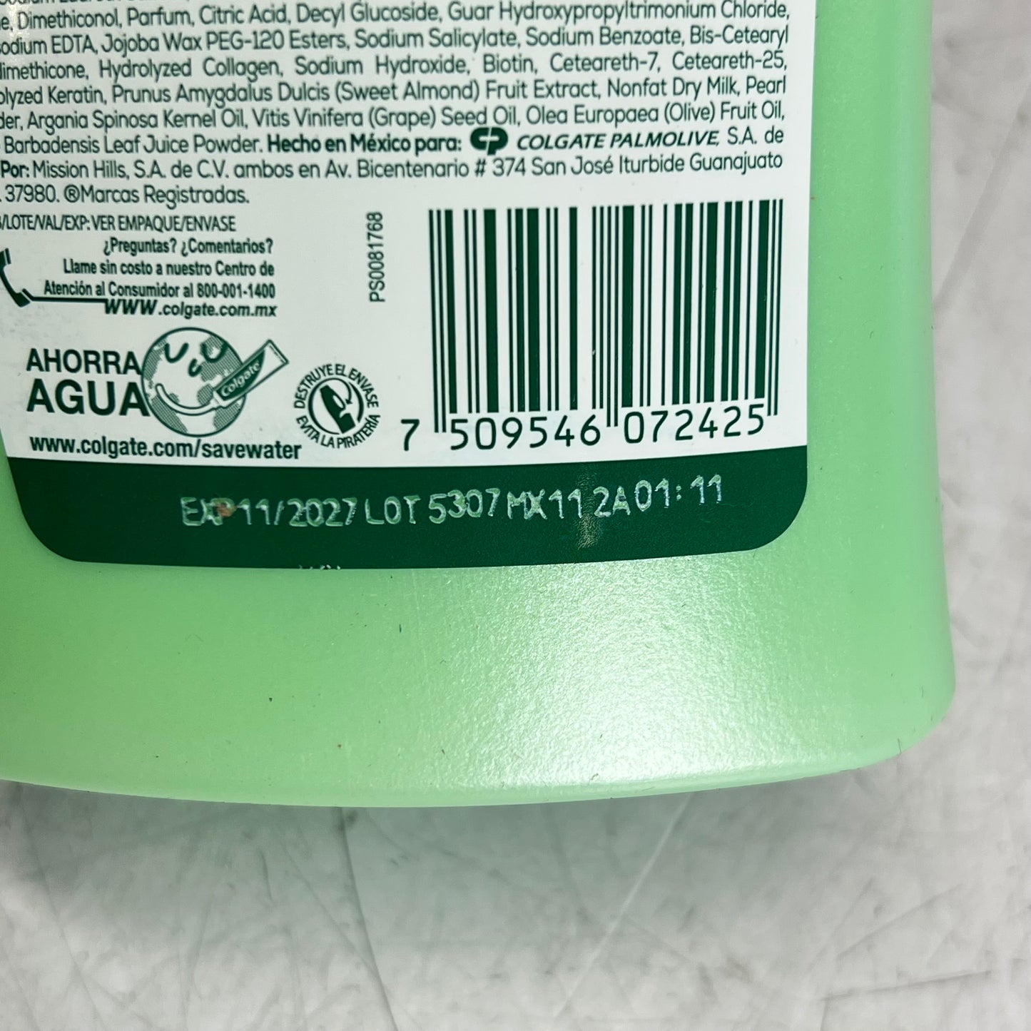 PALMOLIVE  (2 PACK) Caprice Control Rizos Keratina + Aloe Shampoo 750 mL