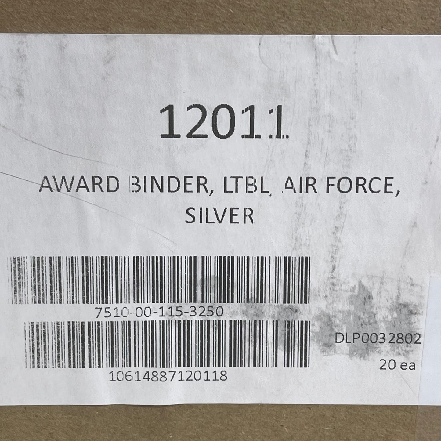 SKILCRAFT Air Force Award Certificate Binder Blue w/ Silver USAF Seal 12011