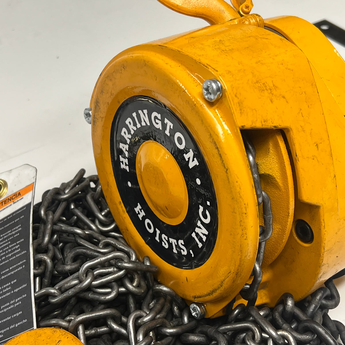 HARRINGTON HOISTS & CRANES Manual Hand Chain Hoist 20' 1-1/2 Ton Cap CF4 (Used)