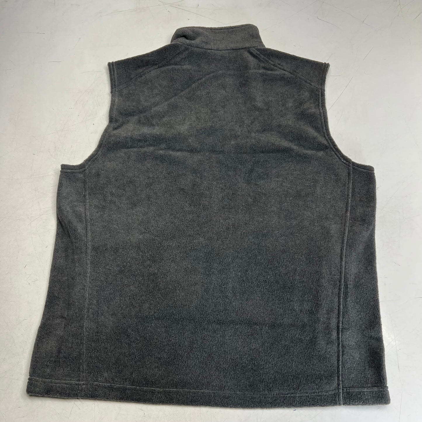 COLUMBIA Steens Mountain Zip Soft Fleece Vest Men's Sz XL Tall Grey AS1535-030