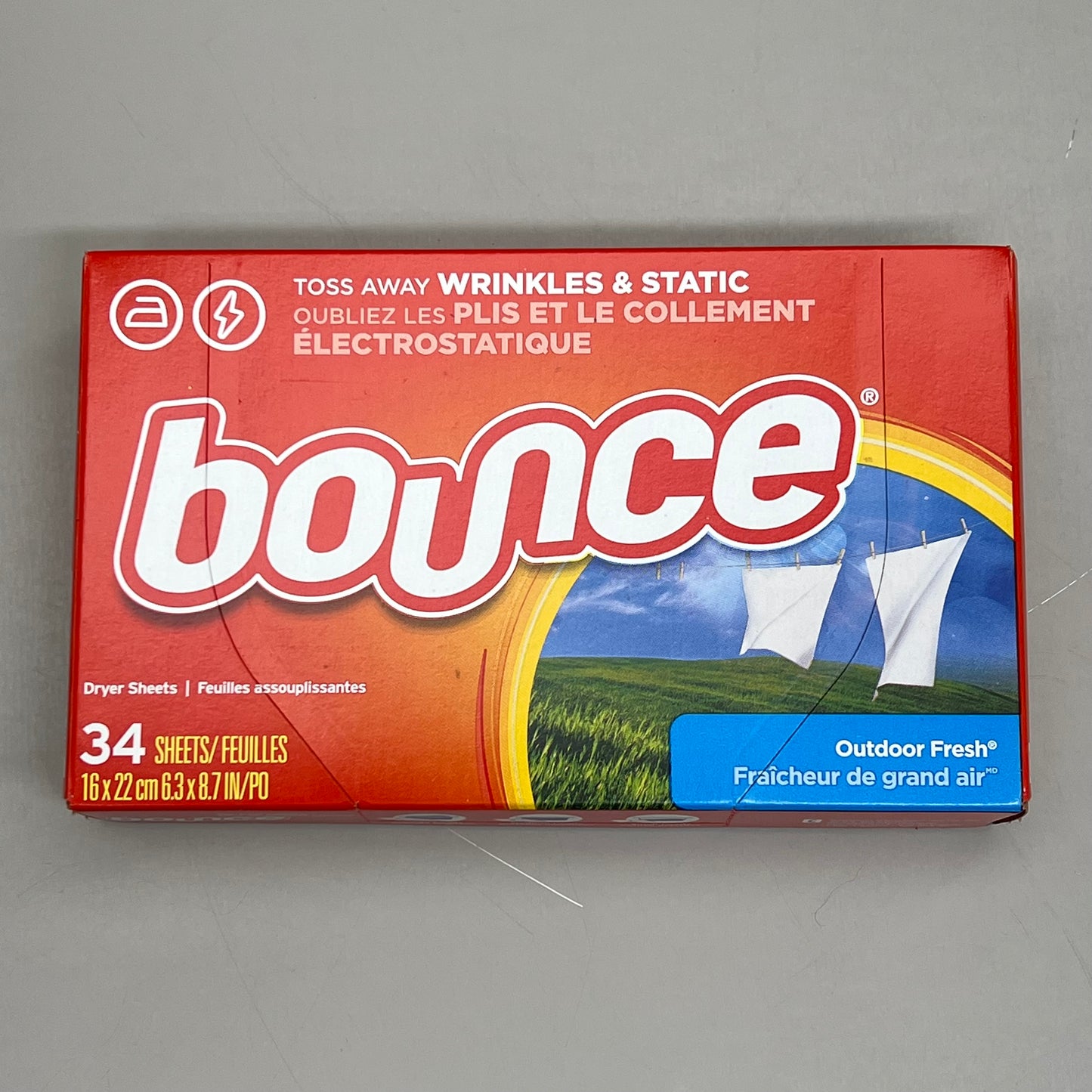 BOUNCE (408 SHEETS) Dryer Sheets no Wrinkle & Static Outdoor Fresh 00946001